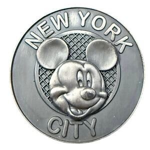Disney Store NYC Mickey Mouse 2007 Subway Token Pin